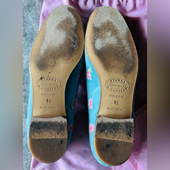 Stubbs & Wootton x LoveShackFancy Velvet Rose Loafers - Picture 5 of 6